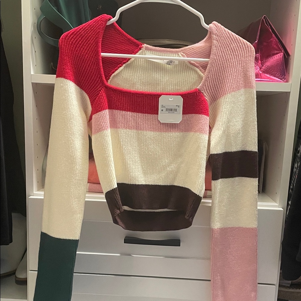 Altar'd State Multicolor Striped Sweater